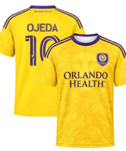 Martin Ojeda Orlando City Jersey Vibrant Yellow Soccer Shirt