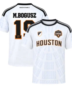Mateusz Bogusz Houston Dynamo Jersey Stunning Retro White