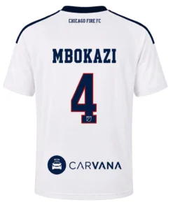 Mbekezeli Mbokazi White Jersey with Epic Chicago Fire FC Fan Apparel