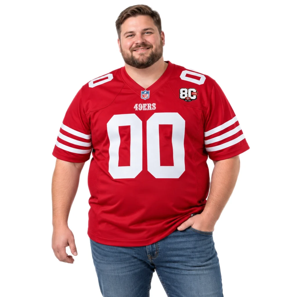 Men's 49ers 80th Anniversary Jersey Stunning Alternate Style