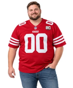 Men's 49ers 80th Anniversary Jersey Stunning Alternate Style