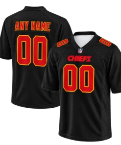 Men's Black Kansas City Chiefs Jersey Game Day Attractive