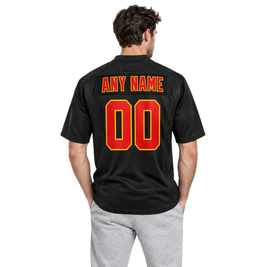 Men's Black Kansas City Chiefs Jersey Game Day Attractive