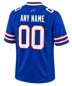 Men's Buffalo Bills Custom Football Jersey Bold Royal Blue