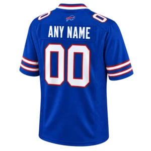 Men's Buffalo Bills Custom Football Jersey Bold Royal Blue