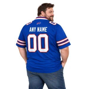Men's Buffalo Bills Custom Football Jersey Bold Royal Blue