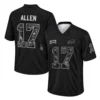 Men's Buffalo Bills Josh Allen Jersey Bold Black 2026 Salute to Service