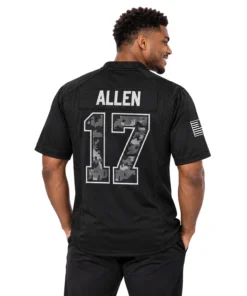 Men's Buffalo Bills Josh Allen Jersey Bold Black 2026 Salute to Service