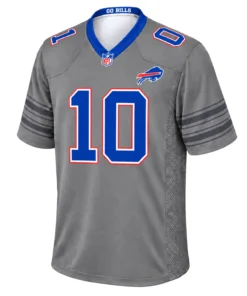 Men's Buffalo Bills Khalil Shakir Jersey Powerful Gray Look