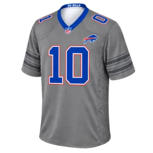 Men's Buffalo Bills Khalil Shakir Jersey Powerful Gray Look
