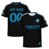Men's Charlotte FC Black Jersey Custom Player Elite Style