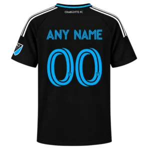 Men's Charlotte FC Black Jersey Custom Player Elite Style