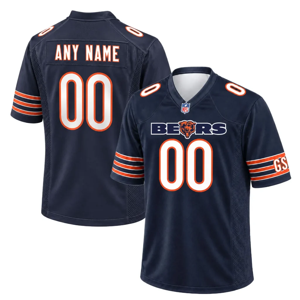 Men's Chicago Bears Jerseys Custom Bold Fan Apparel