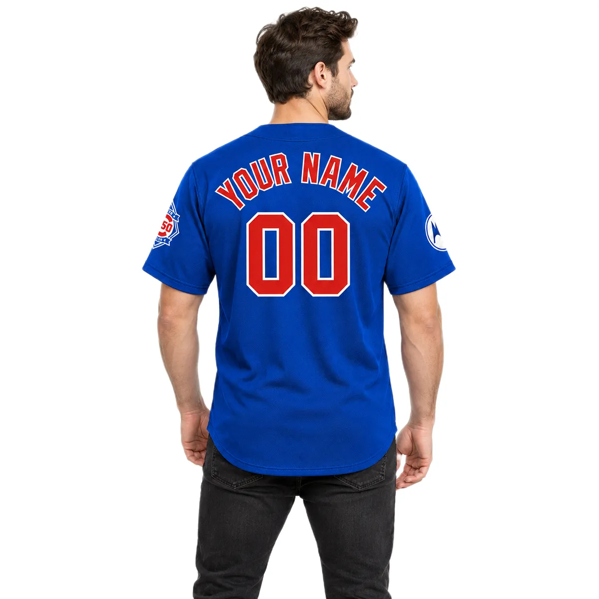 Men's Chicago Cubs Alternate Jersey Custom Jersey Stunning Big & Tall - Image 5