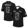 Men's Christian Gonzalez Patriots Jersey Bold Black 2026 Salute
