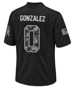 Men's Christian Gonzalez Patriots Jersey Bold Black 2026 Salute