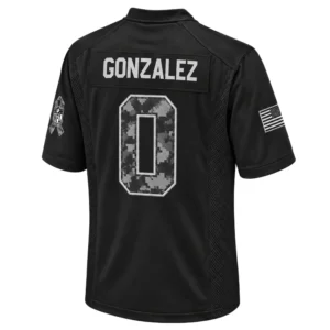 Men's Christian Gonzalez Patriots Jersey Bold Black 2026 Salute