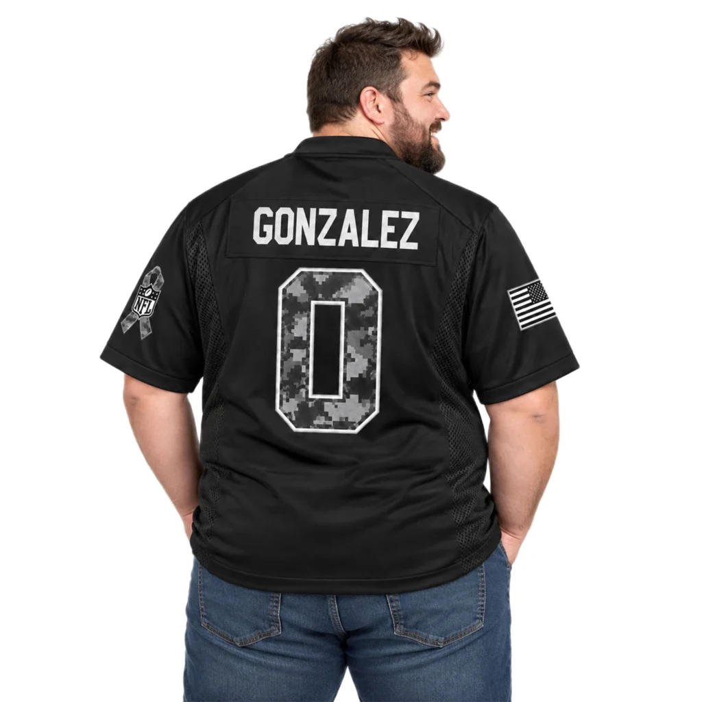 Men's Christian Gonzalez Patriots Jersey Bold Black 2026 Salute