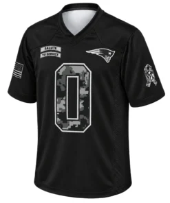 Men's Christian Gonzalez Patriots Jersey Bold Black 2026 Salute