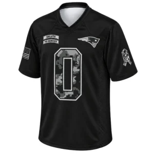 Men's Christian Gonzalez Patriots Jersey Bold Black 2026 Salute