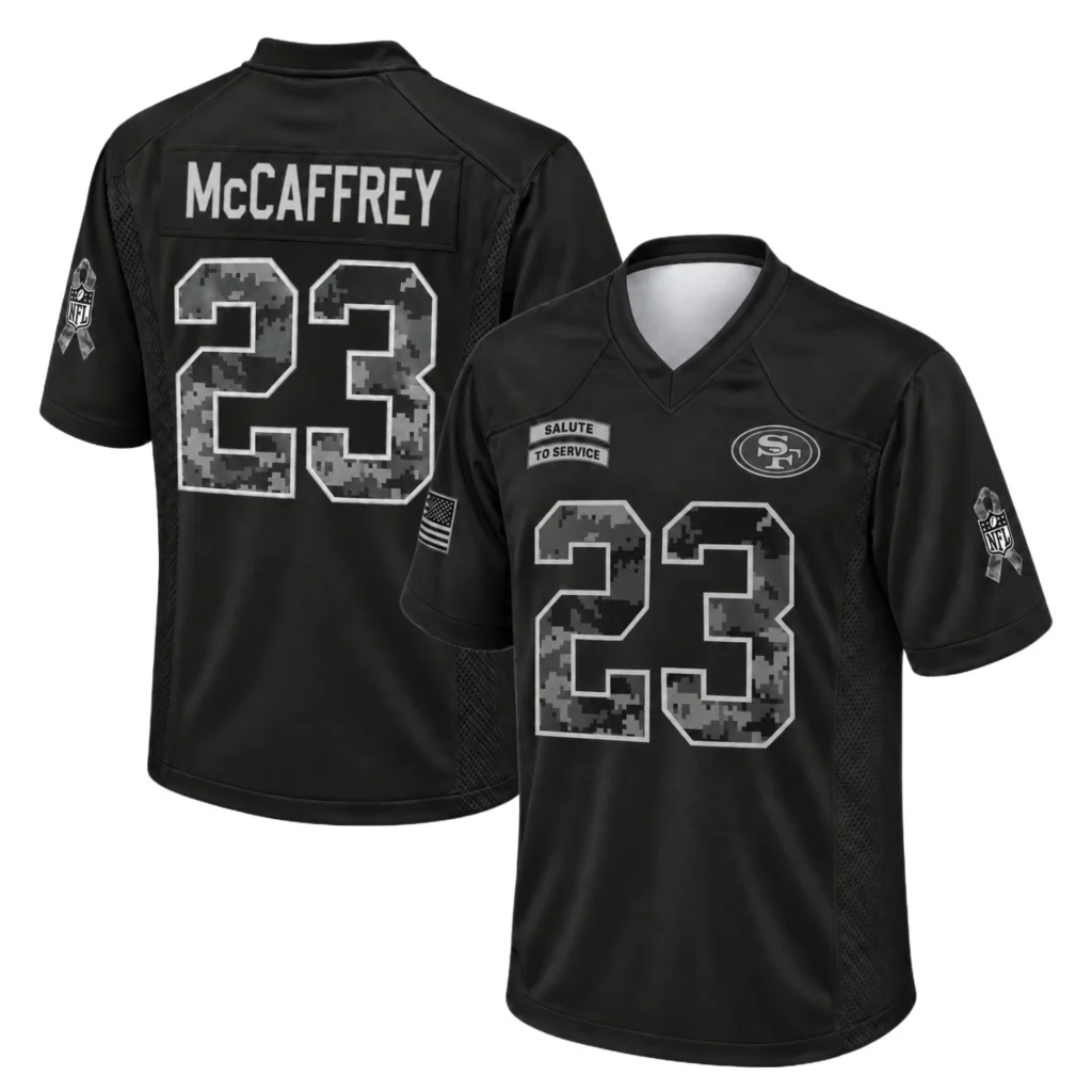 Men's Christian McCaffrey 49ers Jersey Bold 2026 Salute
