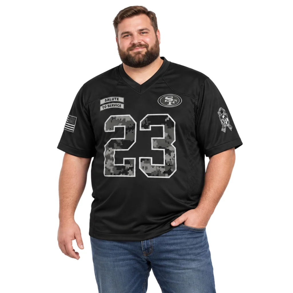 Men's Christian McCaffrey 49ers Jersey Bold 2026 Salute