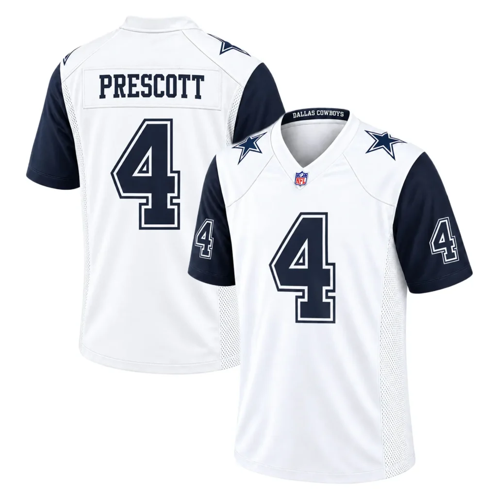 Men's Dak Prescott Cowboys Jersey Elite NFL Game Day Style