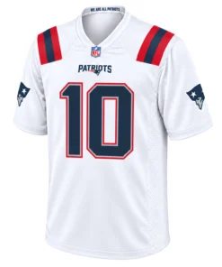 Men's Drake Maye Patriots Jersey Remarkable White Style