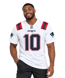 Men's Drake Maye Patriots Jersey Remarkable White Style