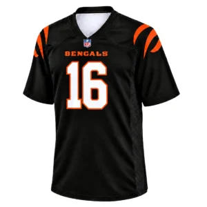 Men's Joe Flacco Bengals Black Jersey Game Day Elite