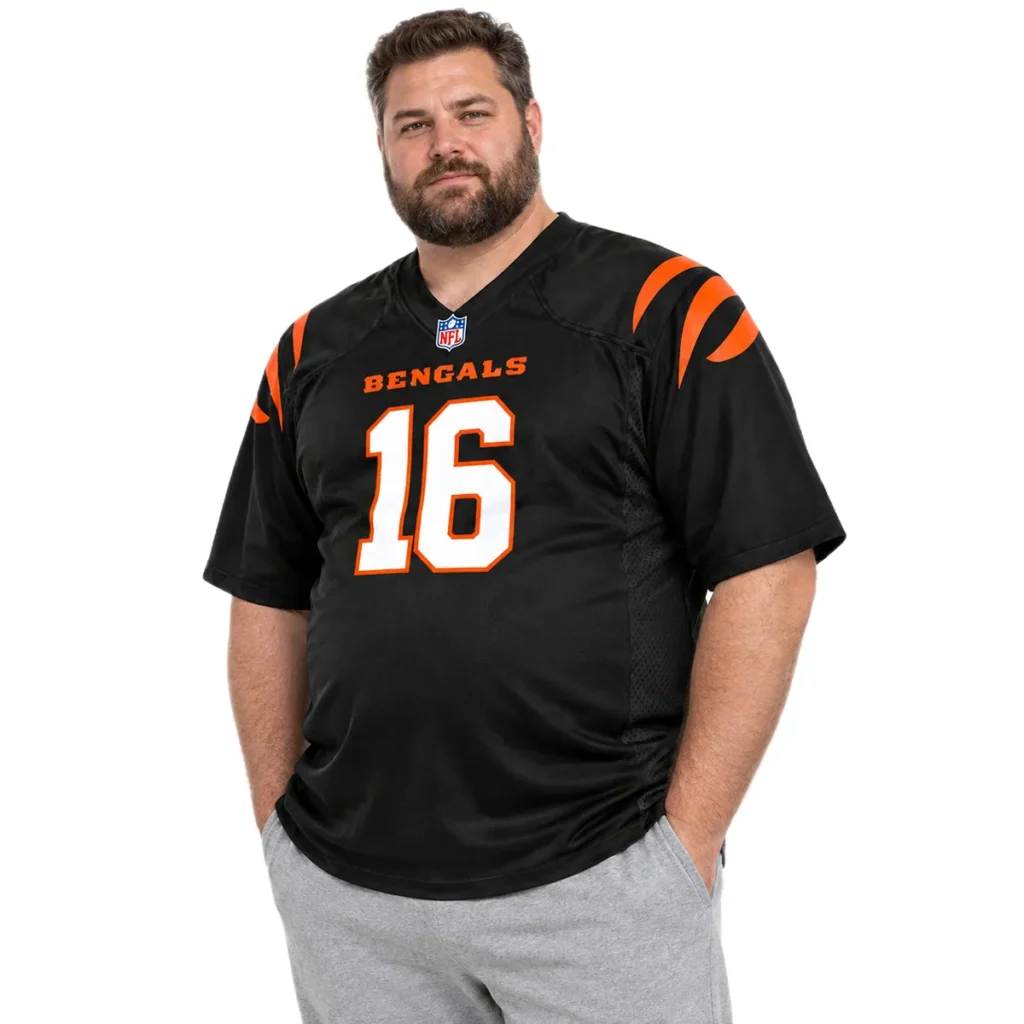 Men's Joe Flacco Bengals Black Jersey Game Day Elite