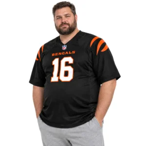 Men's Joe Flacco Bengals Black Jersey Game Day Elite