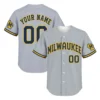 Milwaukee Brewers Gray Jersey Remarkable Away Style