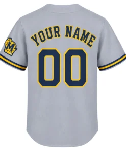 Milwaukee Brewers Gray Jersey Remarkable Away Style