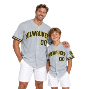 Milwaukee Brewers Gray Jersey Remarkable Away Style