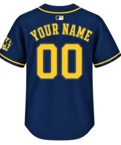 Milwaukee Brewers Navy Jersey Vibrant Baseball Style