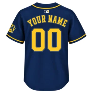 Milwaukee Brewers Navy Jersey Vibrant Baseball Style