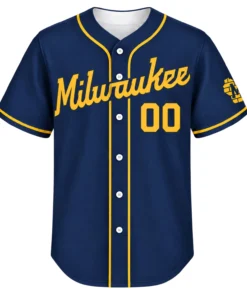 Milwaukee Brewers Navy Jersey Vibrant Baseball Style