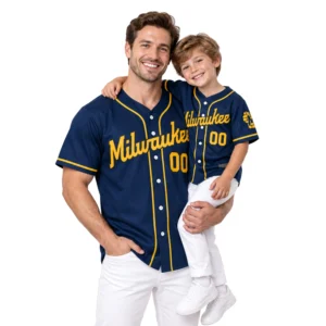 Milwaukee Brewers Navy Jersey Vibrant Baseball Style