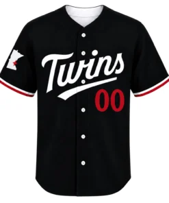 Minnesota Twins Black Custom Jersey Memorable Style