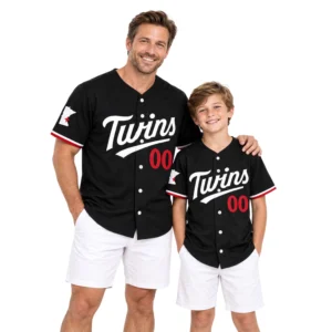 Minnesota Twins Black Custom Jersey Memorable Style