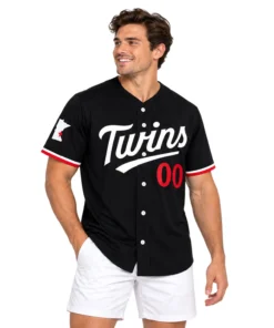Minnesota Twins Black Custom Jersey Memorable Style
