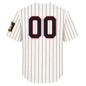 Minnesota Twins Cream Custom Jersey Dynamic Pinstripe