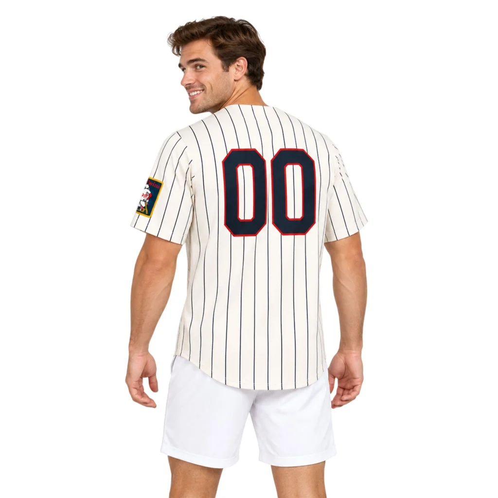 Minnesota Twins Cream Custom Jersey Dynamic Pinstripe