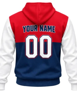 Minnesota Twins Custom Hoodie Bold Red Navy Colorblock