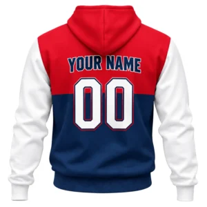 Minnesota Twins Custom Hoodie Bold Red Navy Colorblock