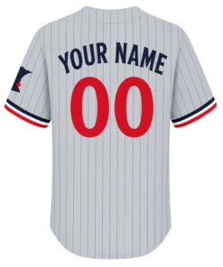 Minnesota Twins Pinstripe Jersey Custom Remarkable Gray