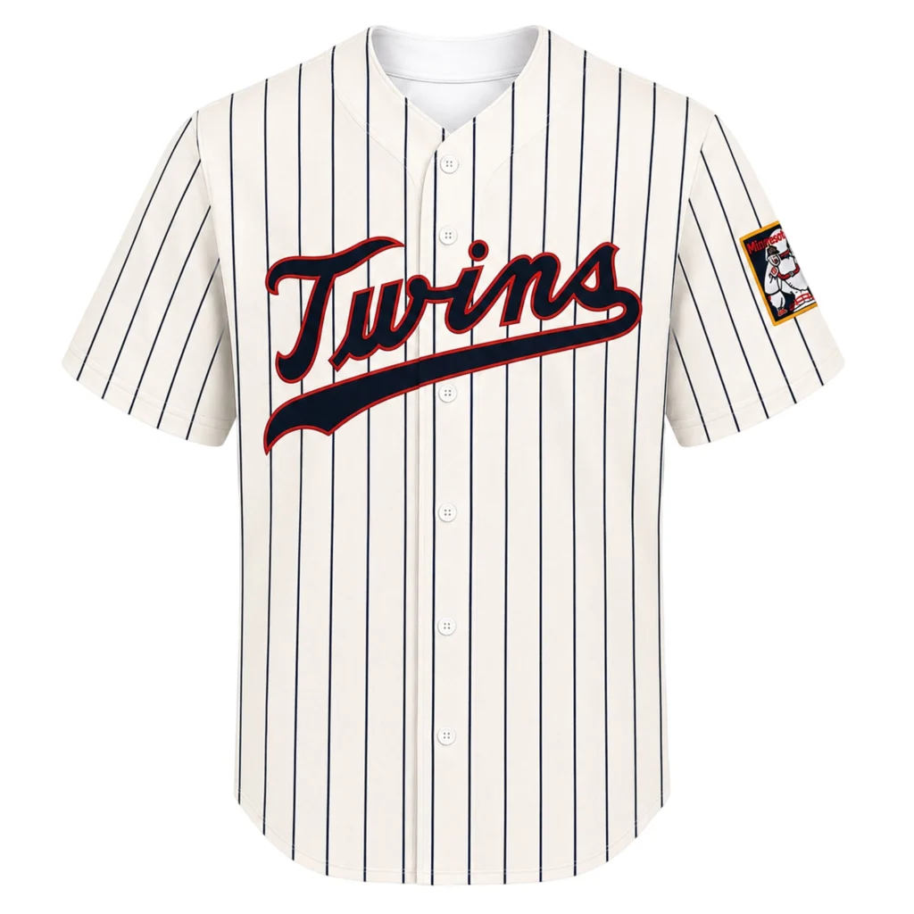 Minnesota Twins Retro Pinstripe Jersey 2026 Bold Cream