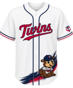 Minnesota Twins TC Bear Jersey Charming White