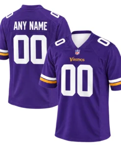 Minnesota Vikings Custom Game Day Jersey Bold Name and Number